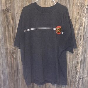 Santa Cruz Skateboards Charcoal Oversized Tee Men’s 3XL